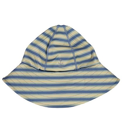 Wheat Badehat- UV40+ - Bluefin Stripe