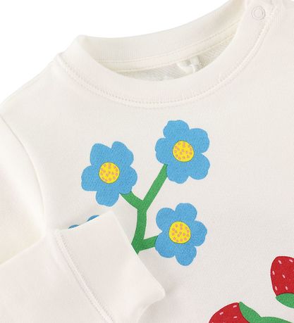 Stella McCartney Kids Sweatshirt - Hvid m. Blomster