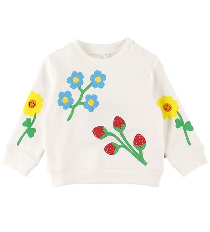 Stella McCartney Kids Sweatshirt - Hvid m. Blomster