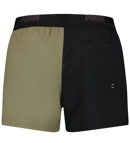 Puma Badeshorts - Moss Green Combo