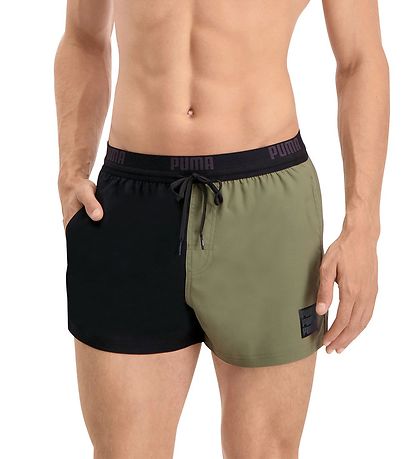 Puma Badeshorts - Moss Green Combo