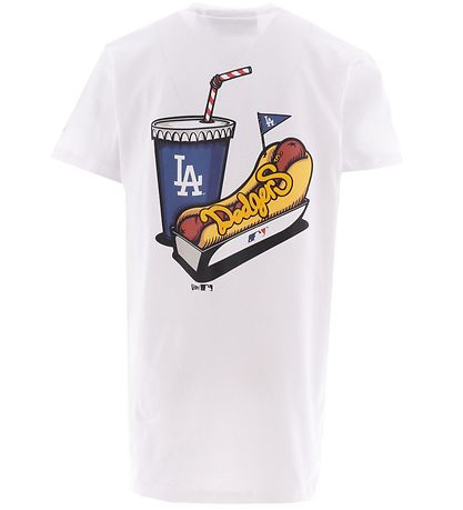 New Era T-Shirt - Hvid - Los Angeles Dodgers