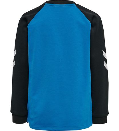 Hummel Sweatshirt - hmlJon - Blå/Sort