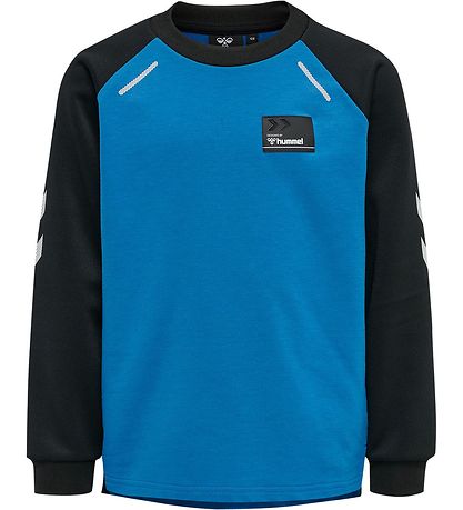 Hummel Sweatshirt - hmlJon - Blå/Sort