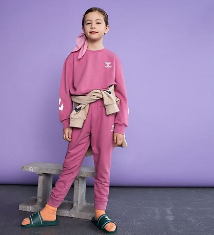 Hummel Sweatsæt - hmlVenti - Heather Rose
