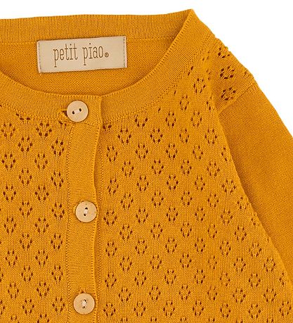 Petit Piao Cardigan - Strik - Pattern - Yellow Sun