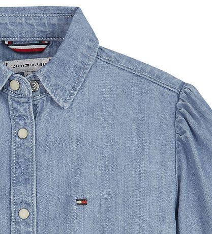 Tommy Hilfiger Skjorte - Light Blue Cloth