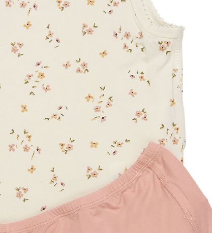 Minymo Undertøj - Bambus - Veiled Flower Rose/Misty Rose