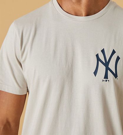 New Era T-shirt - New York Yankies - Light Beige