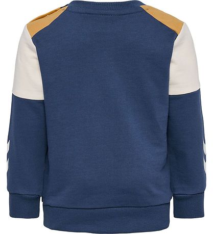 Hummel Sweatshirt - HmlHappy Now - Ochre/Sargasso Sea