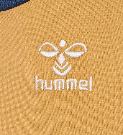 Hummel Sweatshirt - HmlHappy Now - Ochre/Sargasso Sea