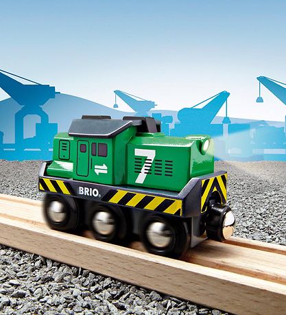 BRIO World Batteridrevet Fragtlokomotiv 33214