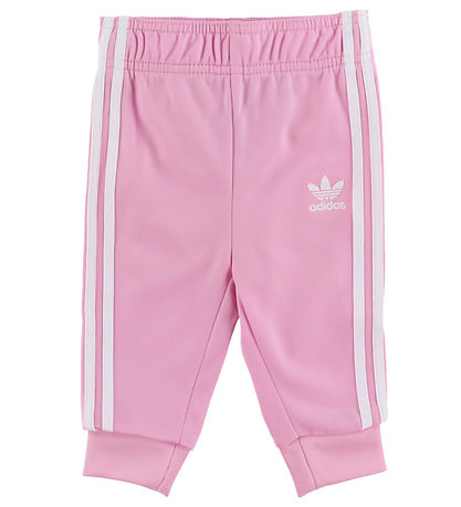 adidas Originals Træningsæt - Adicolor - True Pink/White