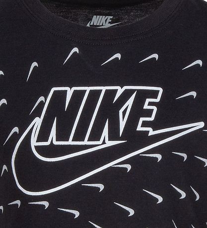 Nike T-shirt - Futura Swoosh Glide - Sort