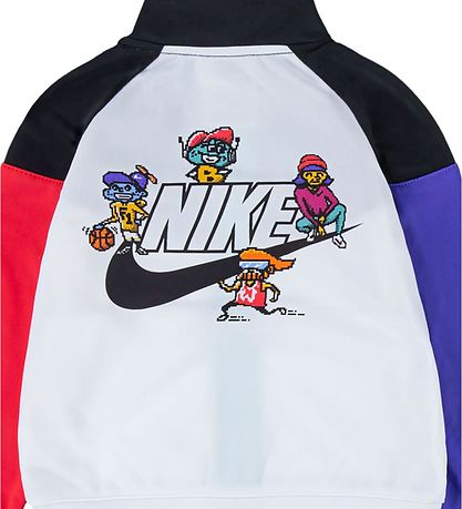 Nike Trningsst - Cardigan/Bukser - Blocked - Sort/Multifarvet