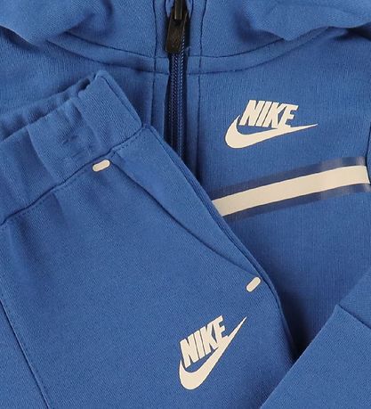 Nike Trningsst - Cardigan/Bukser - Blocked - Marina Blue