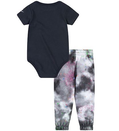 Nike Bukser/Body k/ - Tie Dye - Sort