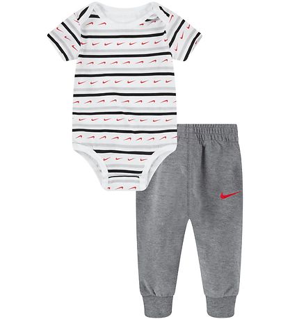 Nike Sweatpants/Body k/ - Swoosh Stripe - Carbon Heather