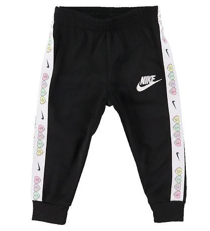 Nike Trningsst - Cardigan/Bukser - Taping - Sort