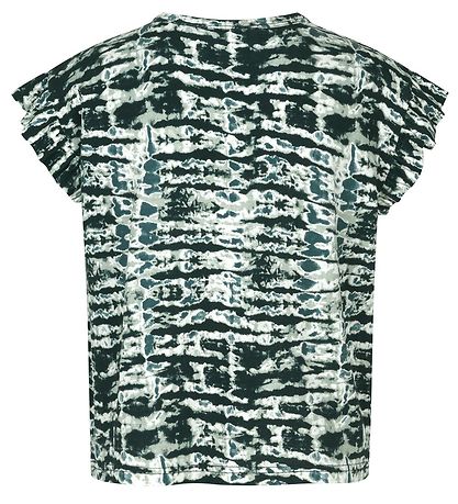 Rosemunde T-Shirt - Blue Striped Tie Dye Print