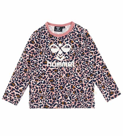 Hummel Bluse - hmlMarie - Pale Mauve m. Leopardprint/Logo