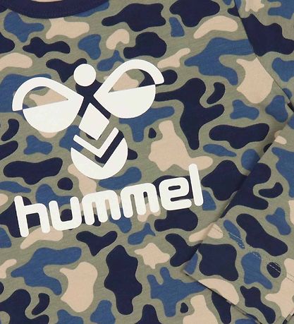 Hummel Bluse - hmlSteen - Vetiver Camouflage m. Logo