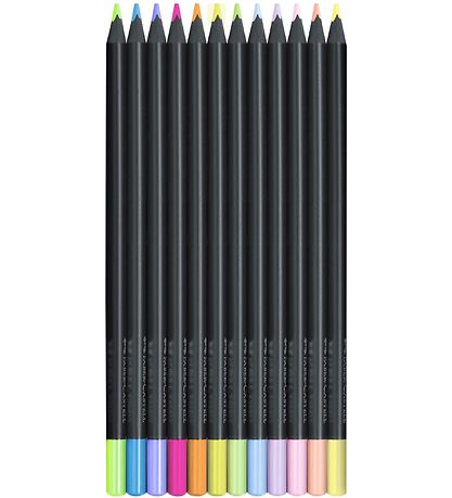 Faber-Castell Farveblyanter - Trekantet - 12 stk - Neon/Pastel
