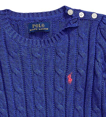 Polo Ralph Lauren Bluse - Strik - Classics - Graphic Royal Blue