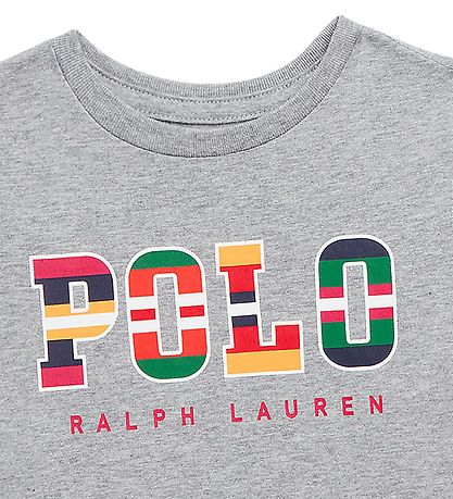 Polo Ralph Lauren T-Shirt - Andover - Grmeleret m. Print
