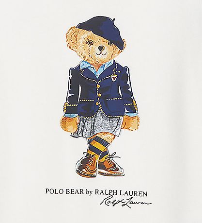 Polo Ralph Lauren Sweatshirt - Andover - Deckwash White m. Bamse
