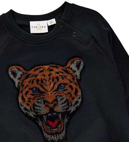 The New Siblings Sweatshirt - TnsDombat - Sort m. Leopard