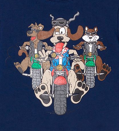 Stella McCartney Kids Sweatshirt - Doggie Riders - Navy