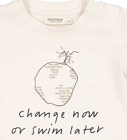 MarMar T-shirt - Charity - Off White m. Print