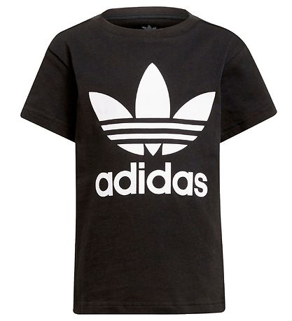 adidas Originals T-shirt - Trefoil - Sort/Hvid