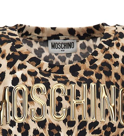 Moschino T-shirt - Leopard m. Guld