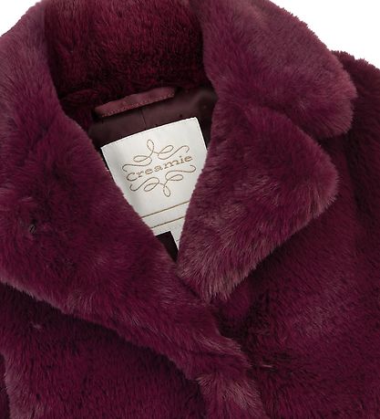 Creamie Jakke - Faux Fur - Fig