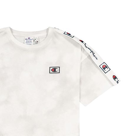 Champion Fashion T-Shirt - Hvid/Gr m. Logo