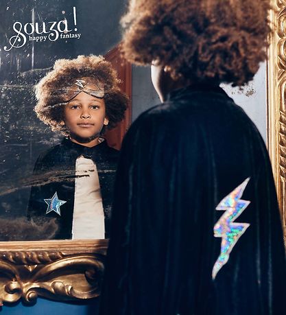 Souza Udklædning - Kappe - Super Hero - Sort