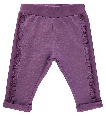 Minymo Sweatpants - Grape Jam m. Flser