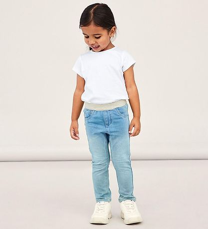 Name It Leggings - Noos - NmfSalli - Light Blue Denim