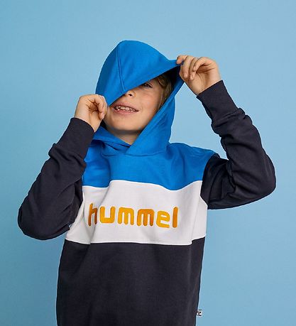 Hummel Hættetrøje - hmlMorten - Vallarta Blue
