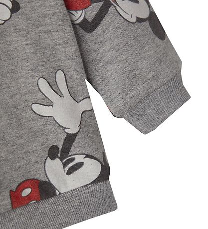 Name It Sweatshirt - NbmMickey - Grey Melange