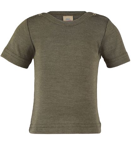 Engel T-shirt - Uld/Silke - Olive