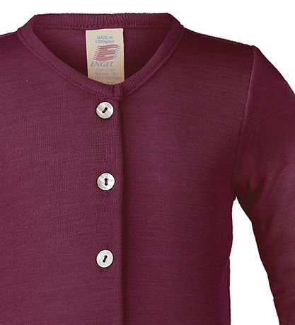 Engel Cardigan - Uld/Silke - Orchidee