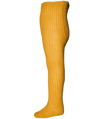 Melton Strømpebukser - Rib - Yolk Yellow