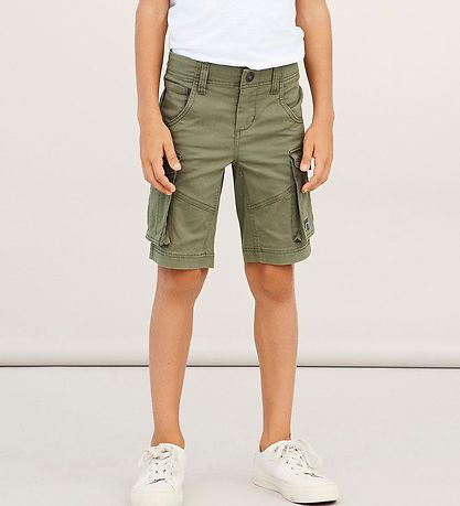 Name It Shorts - Cargo - Noos - NkmRyan - Deep Lichen Green