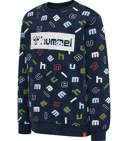 Hummel Sweatshirt - hmlLetters - Black Iris