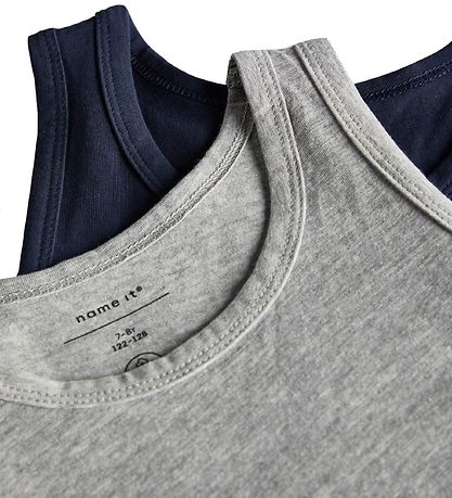 Name It Undertrje - Noos - NkmTank - 2-pak - Grey Melange