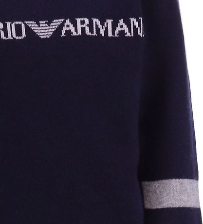 Emporio Armani Bluse - Strik - Uld - Blue Navy