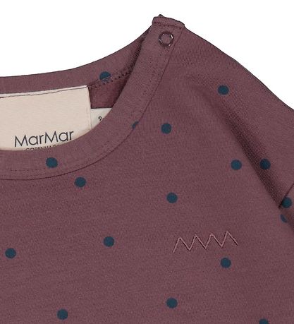 MarMar Bluse - Tajco - Modal - Mahogany Dot